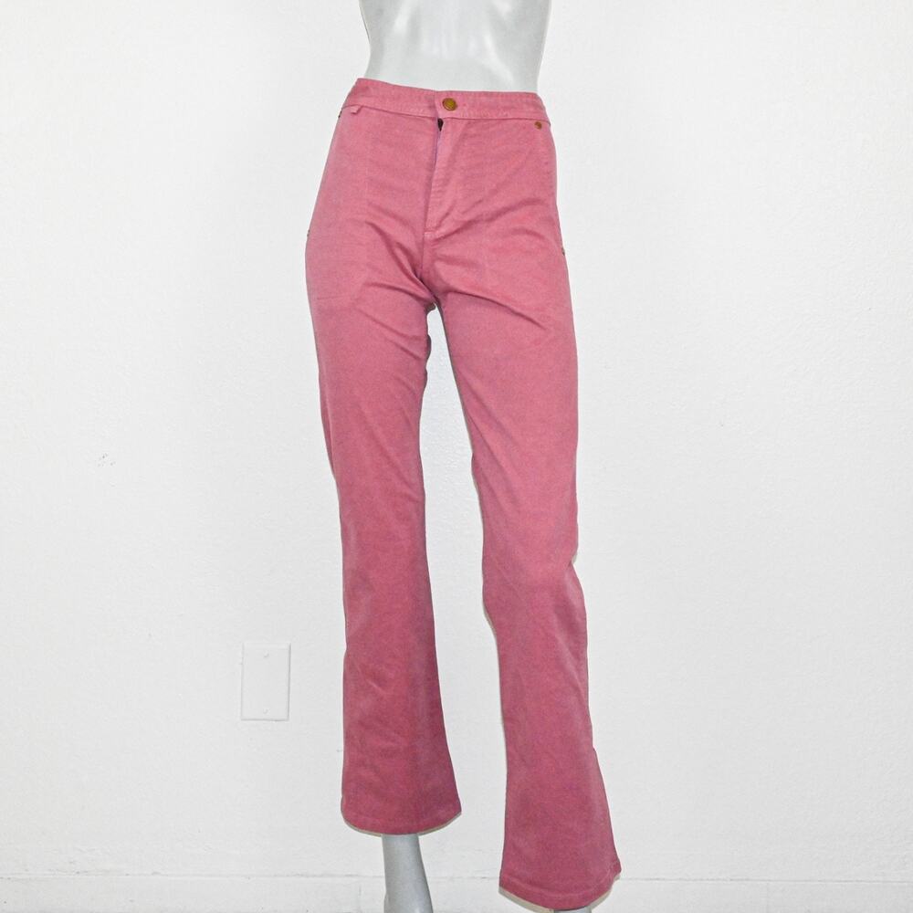 The Only Jane size 2 Straight Leg twill High Rise Chino Pants in Pink